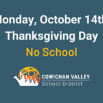 October 14th: Thanksgiving Day (no school)