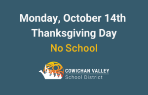 October 14th: Thanksgiving Day (no school)