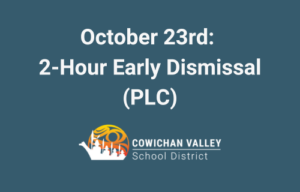 October 23rd: 2-Hour Early Dismissal (PLC)