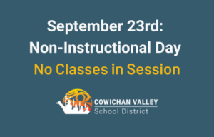 September 23rd: Non-Instructional Day (no classes)