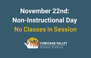 November 22nd: Non-Instructional Day (no classes)