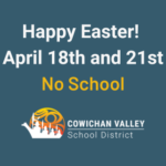 Happy Easter! No School April 18th and 21st