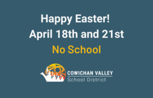 Happy Easter! No School April 18th and 21st