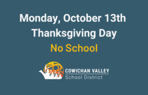 October 13th: Thanksgiving Day (no school)