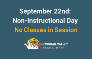 September 22nd: Non-Instructional Day (no classes)