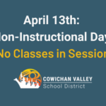 April 13th: Non-Instructional Day (no classes)