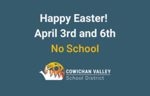Happy Easter! No School April 3rd and 6th